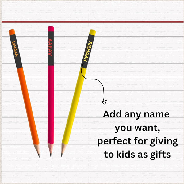Pencil set for kids with Free Eraser and Sharpener