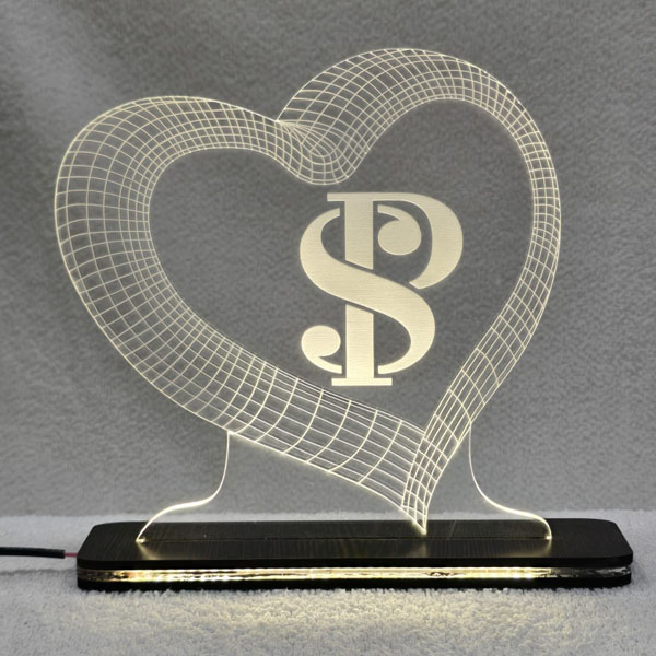 Customized 3D Hologram Lamp Couple Gift