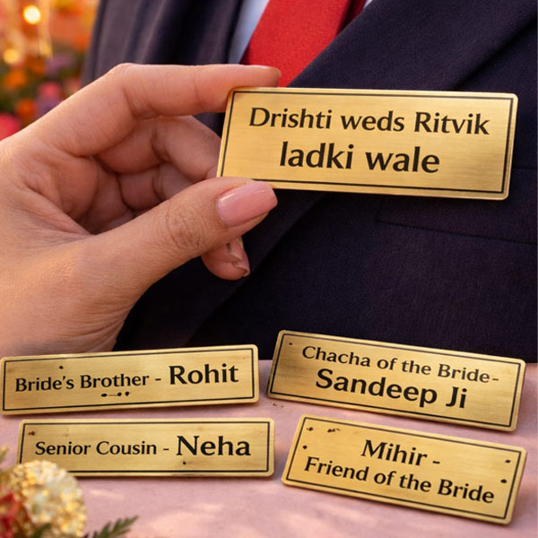 Personalised Name Badges Multicolor(Min Order 10 Piece)