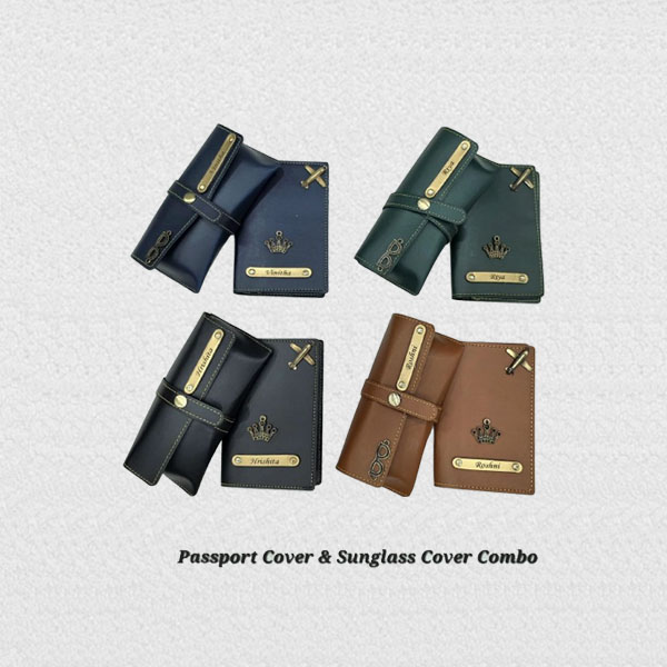 Passport Cover and Sunglass Cover Set