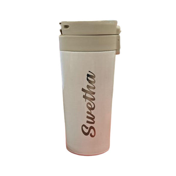 White Travel Tumbler