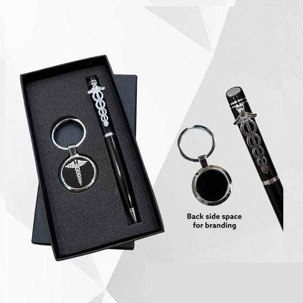 Personalized Doctor Metal Pen & Keychain With Name