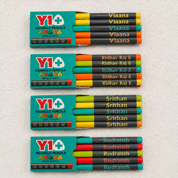 Pencil set for kids with Free Eraser and Sharpener
